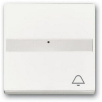 Клавиша выключателя с символом "Звонок", белый бархат ABB 2CKA001731A4004