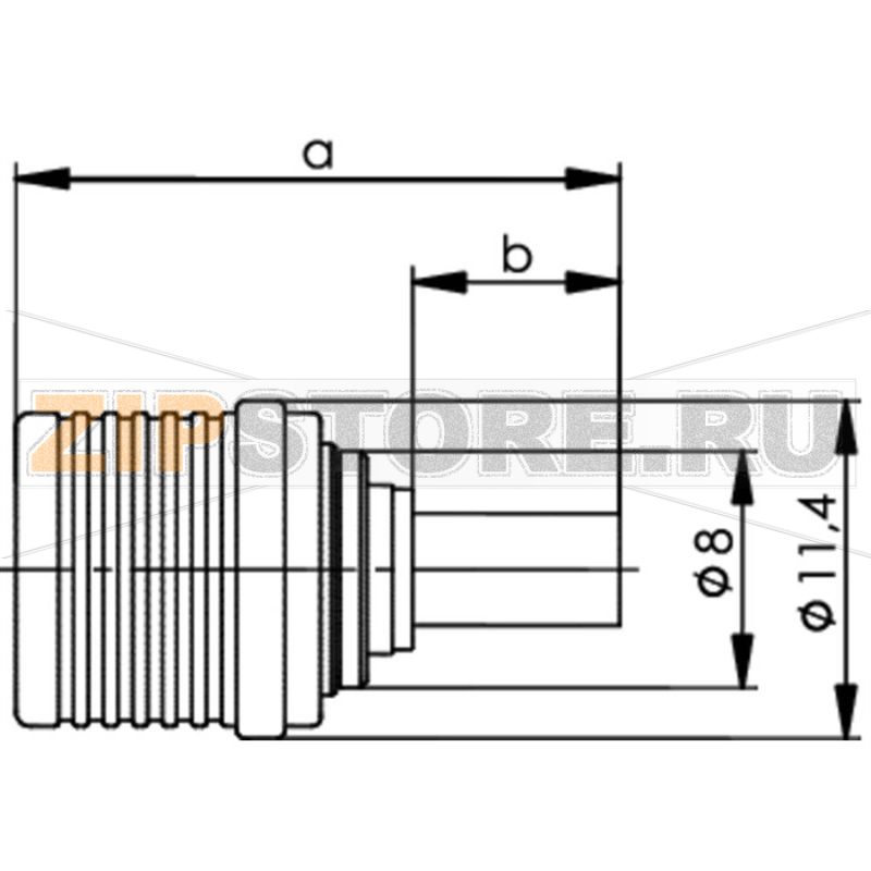 Разъем QLS, 50 Ом, 1 шт Telegärtner J01420A0055 