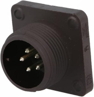 Разъем круглый 10 А, 50 В, IP67, 5 контактов Hirschmann CM 02 E 14S-5 P