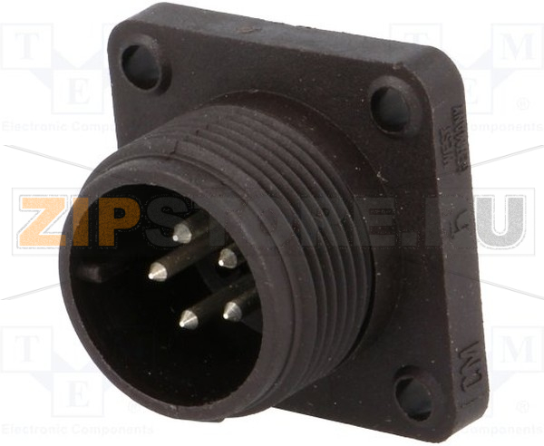 Разъем круглый 10 А, 50 В, IP67, 5 контактов Hirschmann CM 02 E 14S-5 P 