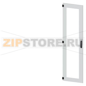 SIVACON, door, left, inspection window, IP55, H: 2000 mm, W: 500 mm, RAL 7035, Protection class 1 Siemens 8MF1050-2UT15-0BE2 
