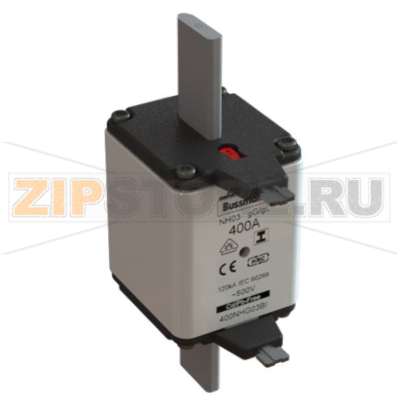 Предохранитель, 355 A, AC 500 В, 120 кА, NH03, gL/gG, IEC Eaton NH FUSE 355A 500V GL/GG SIZE 03 