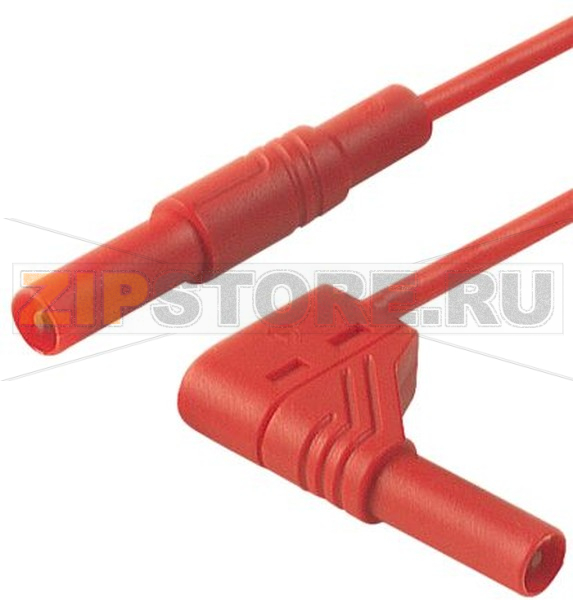 Провод испытательный 2 м, 32 A, 1000 В/AC/DC, красный Hirschmann 934085101 