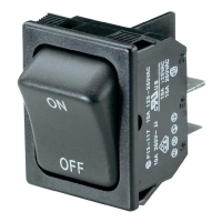 Переключатель клавишный 250 В/AC, 10 А, 1 x выкл/вкл, 1 шт SCI R13-117A-01