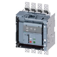 draw-out molded case circuit breaker with guide frame and PSS frame 1600; with RTC and 4AUX trip alarm switch S24; Icu "M" Icu=55kA @ 415V, 4-pole, right ETU320, LI, In=1250A rotary coding switch Ir=500...1250A Ii=1.5...15 x In N conductor protec. adjusta