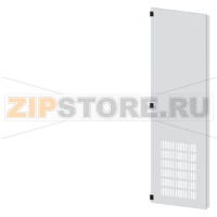 SIVACON, door half, left, with ventilation openings, IP20, H: 2200 mm, W: 600 mm, RAL 7035, Protection class 1 Siemens 8MF1260-2UT25-1BA2