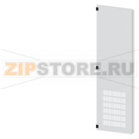 SIVACON, door half, left, with ventilation openings, IP20, H: 2200 mm, W: 600 mm, RAL 7035, Protection class 1 Siemens 8MF1260-2UT25-1BA2