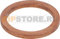 FLAT GASKET COPPER 3/8 ø 22x17x2 mm
