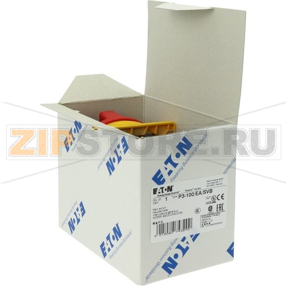 Выключатели главные, P3, 100 A, 3-полюсн Eaton P3-100/EA/SVB 