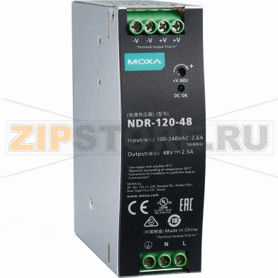 Блок питания 48 В, 120 Вт, 2.5 А MOXA NDR-120-48 