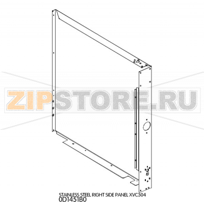 Stainless steel right side panel Unox XVC 304 Stainless steel right side panel Unox XVC 304Запчасть на деталировке под номером: 3Название запчасти на английском языке: Stainless steel right side panel Unox XVC 304