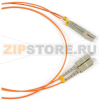 патч-корд волоконно-оптический (шнур) MM 50/125, LC-SC, duplex, LSZH, 1 м