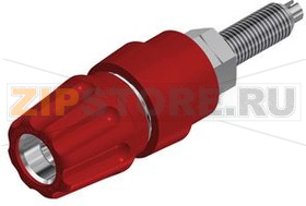 Клемма 4 мм, красная Hirschmann PKNI 20 B RED 