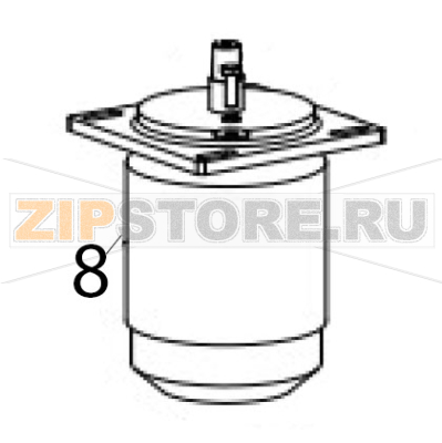 Motor Hurakan HKN-20SN2V Motor Hurakan HKN-20SN2VЗапчасть на деталировке под номером: 8