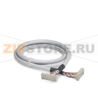Подготовленный круглый кабель с двумя 26-контактными разъемами с пружинными зажимами (соединение 1:1) Phoenix Contact FLK 26/EZ-DR/ 600/KONFEK