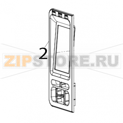LCD Cover TSC MX641P LCD Cover TSC MX641PЗапчасть на деталировке под номером: 2