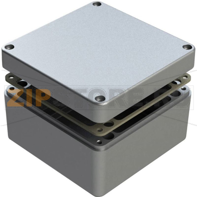 Корпус алюминиевый, 160x160x90 мм, серый, 1 шт Deltron Enclosures 486-161609-66 