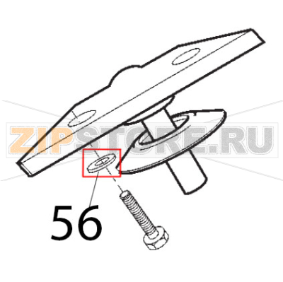 Rondella supporto vela Sirman Topaz 250 Rondella supporto vela Sirman Topaz 250Запчасть на деталировке под номером: 56