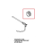 Stainless steel core probe support Unox XVC 704