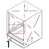 Rotaia scorrimento cesto 55x55 Teikos TS983