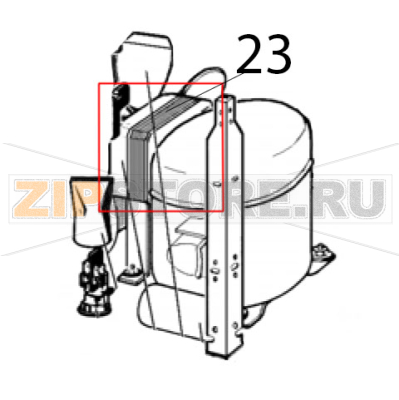 Fan motor 115 V, 60 Hz Ugolini MT 1 Fan motor 115 V, 60 Hz Ugolini MT 1Запчасть на деталировке под номером: 23