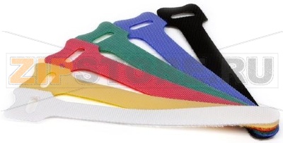 Hyperline WAS-310-YL Хомут-липучка желтый 310мм 