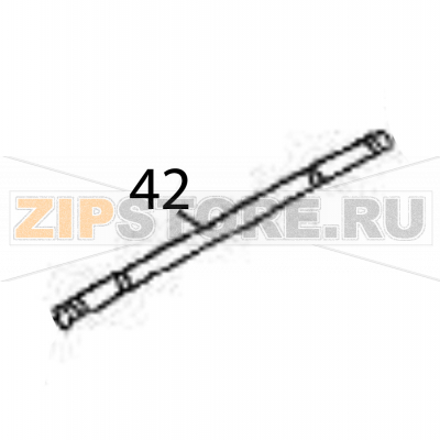 Disp roller shaft Sato HR212 TT Disp roller shaft Sato HR212 TTЗапчасть на деталировке под номером: 42Название запчасти на английском языке: Disp roller shaft Sato HR212 TT.