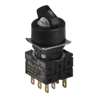 Переключатель селекторный, Ø отверстия: 16 мм Autonics S16SR-L6W2C24