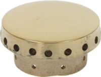 BURNER CAP PERFORATED BRASS POLISHED