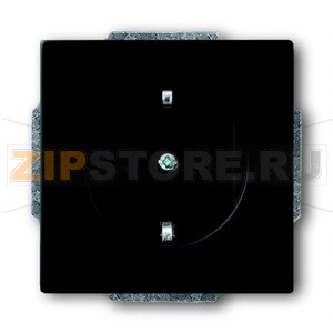 Розетка 16 А, 250 В, чёрный бархат ABB 2CKA002011A6211 