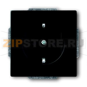 Розетка 16 А, 250 В, чёрный бархат ABB 2CKA002011A6211 