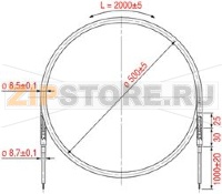 НАГРЕВАТЕЛЬНЫЙ ЭЛЕМЕНТ В ОБОЛОЧКЕ  RSV-200 700 ВТ 230 В
