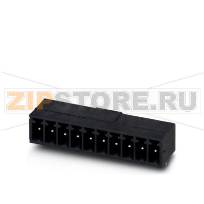 Ответная часть разъема Phoenix Contact MC 1,5/ 7-G-3,5 THT Номинальный ток: 8 А, Расчетное напряжение (III/2): 160 В, Полюсов: 7, Размер шага: 3,5 мм, Цвет: черный, Поверхность контакта: олово, Монтаж: SMD/THT/THR, Информация для пользователя и рекомендации по проектированию процесса технологии сквозного печатного монтажа находится на сайте: http://www.combicon.com.Минимальный заказ: 50 шт.Упаковка: 50 шт.