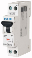 Выключатель автоматический 2А, кривая откл. C, 1+N пол, откл. способ. 6 кА Eaton FAZ-PN-C2/1N