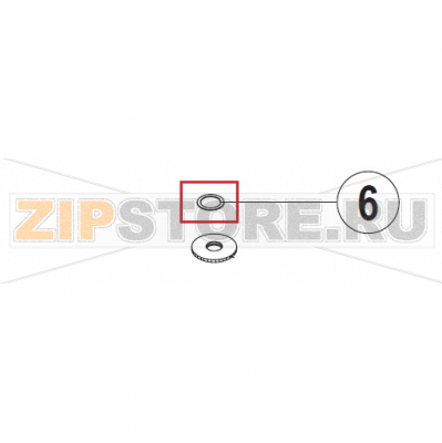 Teflon washer Hobart UXT-10A                                                                        Teflon washer Hobart UXT-10AЗапчасть на сборочном чертеже под номером: 6Название запчасти на немецком языке языке: Teflon washer Hobart UXT-10A
