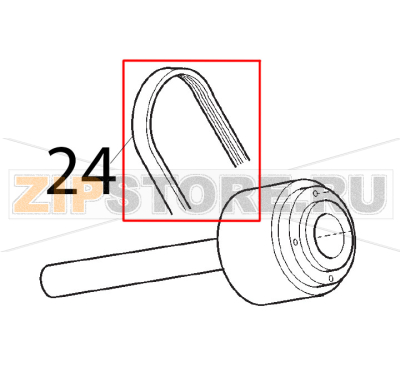 Cingh. piat. M300G, TB2, 360x8 Sirman Agata 250 Cingh. piat. M300G, TB2, 360x8 Sirman Agata 250Запчасть на деталировке под номером: 24