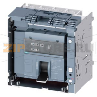 draw-out molded case circuit breaker w. handle with guide frame and PSS frame 1600; 4AUX and trip alarm switch S24; Icu "C" Icu=110kA @ 415V, 4-pole, left ETU350, LSI, In=800A rotary coding switch Ir=320...800A Isd=1...10xIn, Ii=1.5...15xIn N conductor pr