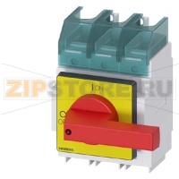 ГЛАВНЫЙ КОНТРОЛЬНЫЙ ВЫКЛЮЧАТЕЛЬ 3-ПОЛЮСА FLOOR MOUNTING KNOB OPERAT.MECHAN. RED/YELLOW IU=160A P/AC-23A AT 400V=75KW Siemens 3LD2330-0TK13