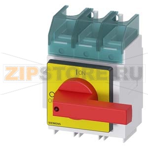ГЛАВНЫЙ КОНТРОЛЬНЫЙ ВЫКЛЮЧАТЕЛЬ 3-ПОЛЮСА FLOOR MOUNTING KNOB OPERAT.MECHAN. RED/YELLOW IU=160A P/AC-23A AT 400V=75KW Siemens 3LD2330-0TK13 