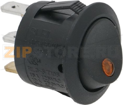 ПЕРЕКЛЮЧАТЕЛЬ ЧЕРНЫЙ ОДНОПОЛЮСНЫЙ 10А 250В 