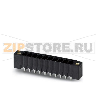 Ответная часть разъема Phoenix Contact MCV 1,5/ 9-GF-3,81 P26 THR Номинальный ток: 8 А, Расчетное напряжение (III/2): 160 В, Полюсов: 9, Размер шага: 3,81 мм, Цвет: черный, Поверхность контакта: олово, Монтаж: SMD/THT/THR, Информация для пользователя и рекомендации по проектированию процесса технологии сквозного печатного монтажа находится на сайте: http://www.combicon.com.Минимальный заказ: 50 шт.Упаковка: 50 шт.