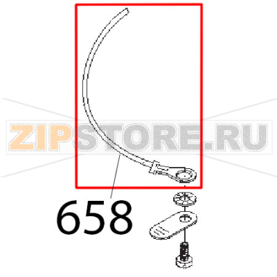 Cavetto massa terra Sirman Agata 250 Cavetto massa terra Sirman Agata 250Запчасть на деталировке под номером: 658