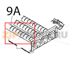 Burner element Angelo Po 1A1PI2G Burner element Angelo Po 1A1PI2GЗапчасть на деталировке под номером: 9A
