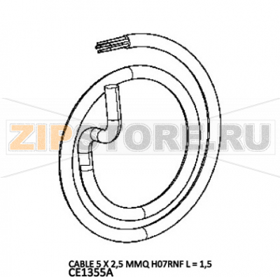Cable 5 X 2,5 MMQ H07RNF L = 1,5 Unox XVC 705E Cable 5 X 2,5 MMQ H07RNF L = 1,5 Unox XVC 705EЗапчасть на деталировке под номером: 151Название запчасти на английском языке: Cable 5 X 2,5 MMQ H07RNF L = 1,5 Unox XVC 705E