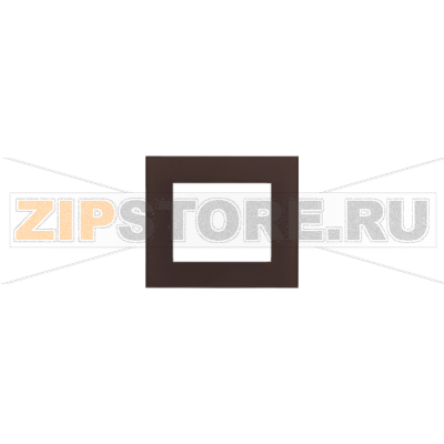 TECO Frame - 1 gang Decente, glass chocolate brown 