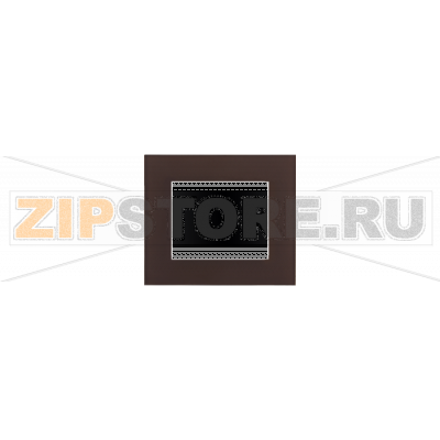 TECO Frame - 1 gang Decente, glass chocolate brown 