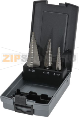 КОМПЛЕКТ ИЗ 3 ПЕРОВЫХ СВЁРЛ STEP AISI M2 HSS-G 