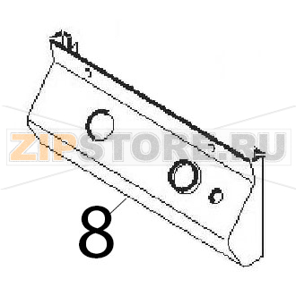 Upper control board Angelo Po 0G1CP1G Upper control board Angelo Po 0G1CP1GЗапчасть на деталировке под номером: 8