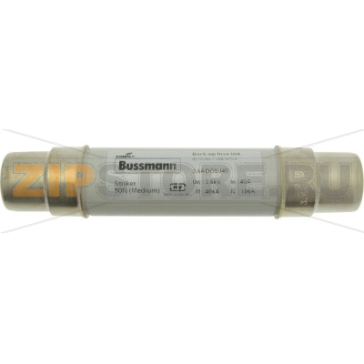 Предохранитель, 40 A, AC 3.6 kV, 40 кА, 2&quot;, 51x192 мм, DIN Eaton 3.6KV 40Amp 2&quot; &#039;J&#039; DIN Fuse ADO 
