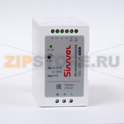 Блок питания 96 Вт, 90-264 В/AC, 127-370 В/DC, пластиковый корпус Sinvel SDL-100-24 
